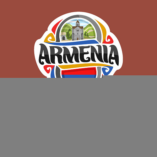 Мужской свитшот Adventure Armenia / Кирпичный – фото 3