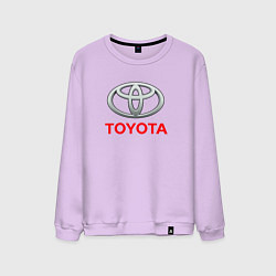 Свитшот хлопковый мужской Toyota sport auto brend, цвет: лаванда
