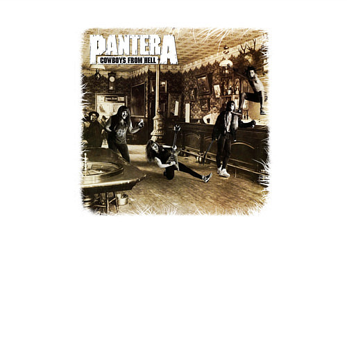 Мужской свитшот Pantera cowboys from hell / Белый – фото 3