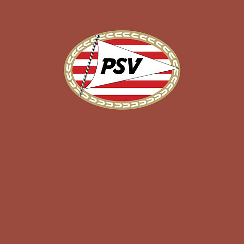 Мужской свитшот Psv sport fc / Кирпичный – фото 3