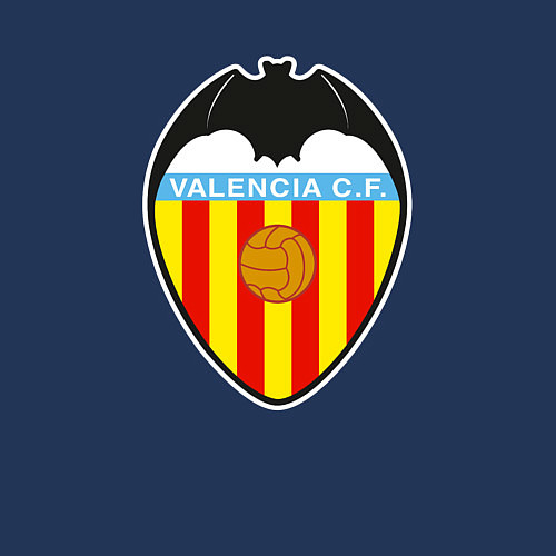 Мужской свитшот Valencia fc sport / Тёмно-синий – фото 3