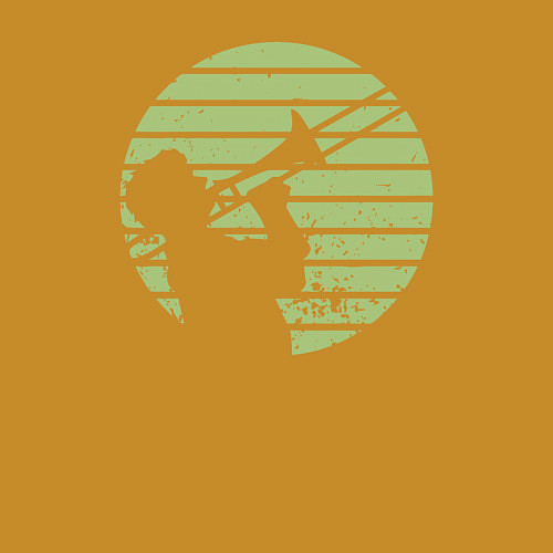 Мужской свитшот Джазовый трубач / Горчичный – фото 3