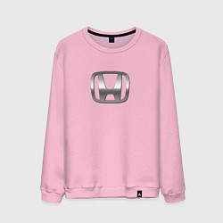 Свитшот хлопковый мужской Honda sport auto silver, цвет: светло-розовый