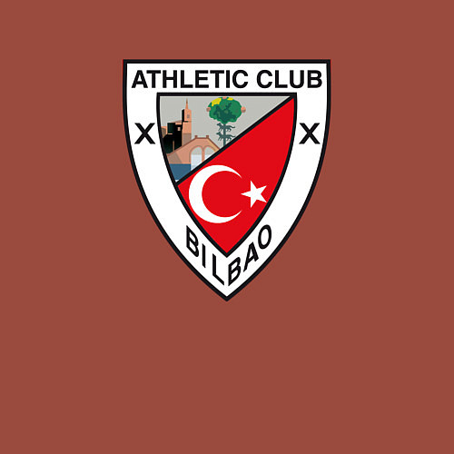 Мужской свитшот Атлетик Б / Кирпичный – фото 3