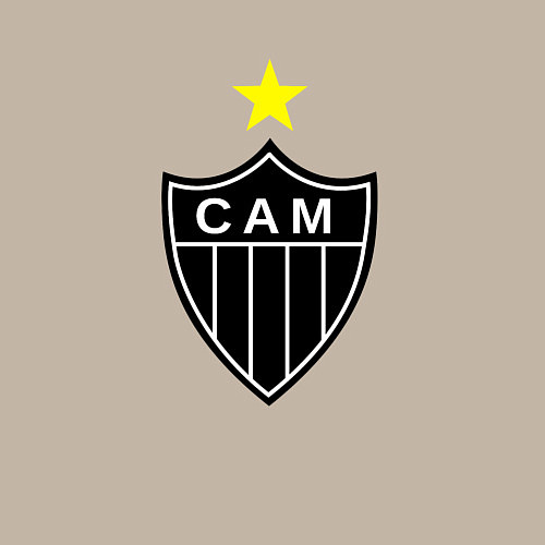 Мужской свитшот Атлетико Минейро / Миндальный – фото 3