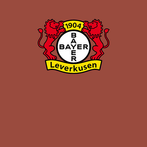 Мужской свитшот Байер футбольный клуб / Кирпичный – фото 3