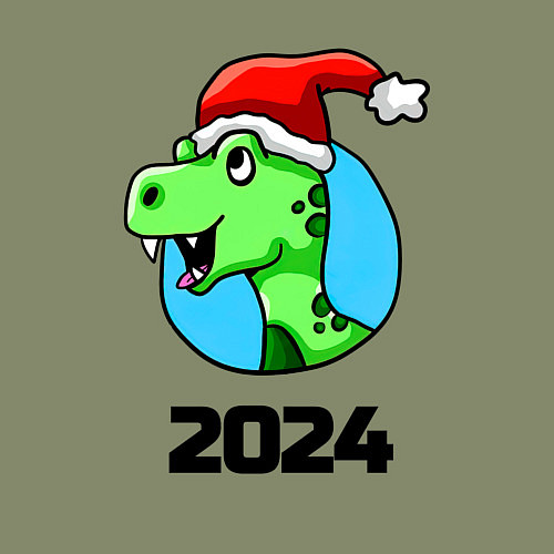 Мужской свитшот Год дракона 2024 / Авокадо – фото 3