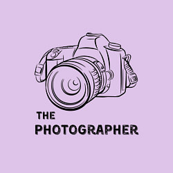 Свитшот хлопковый мужской Я фотограф с камерой, цвет: лаванда — фото 2