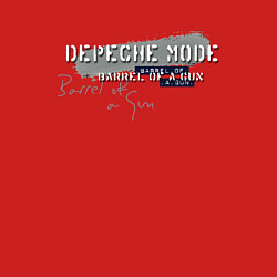 Свитшот хлопковый мужской Depeche Mode - Barrel Of A Gun Single, цвет: красный — фото 2