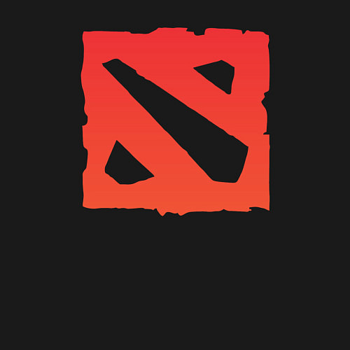 Мужской свитшот Dota 2 логотип / Черный – фото 3