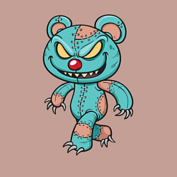 Свитшот хлопковый мужской Мишка зомби, цвет: пыльно-розовый — фото 2