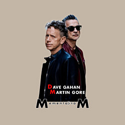 Свитшот хлопковый мужской Depeche Mode - Dave and Martin Memento Mori, цвет: миндальный — фото 2