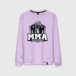 Свитшот хлопковый мужской Турнир MMA, цвет: лаванда