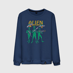 Свитшот хлопковый мужской Alien area, цвет: тёмно-синий