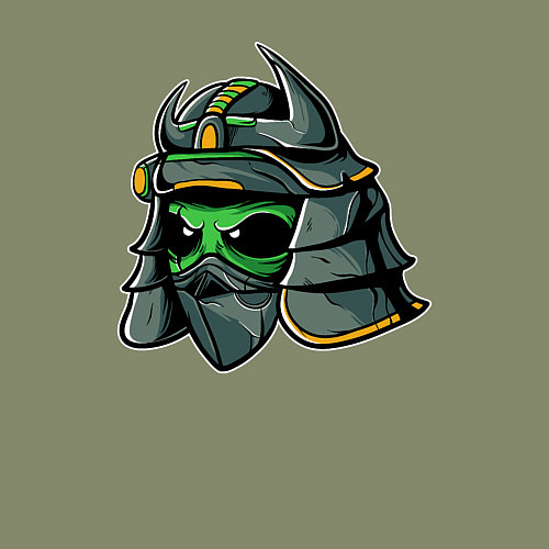 Мужской свитшот Пришелец самурай / Авокадо – фото 3