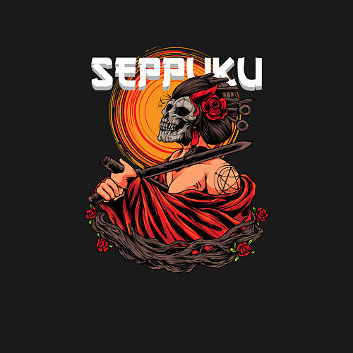 Мужской свитшот Seppuku / Черный – фото 3