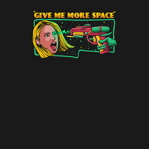 Мужской свитшот Больше космоса / Черный – фото 3