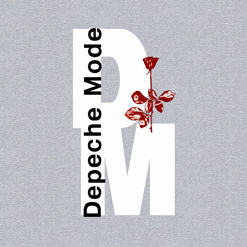 Мужской свитшот Depeche Mode - Rose Violator mode / Меланж – фото 3