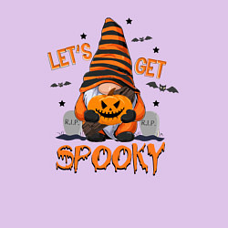 Свитшот хлопковый мужской Lets get spooky, цвет: лаванда — фото 2