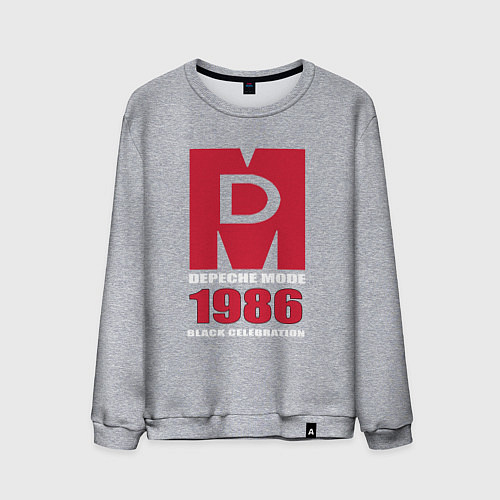 Мужской свитшот Depeche Mode - Black Celebration album merch / Меланж – фото 1