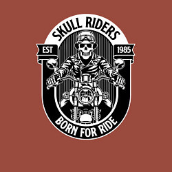 Свитшот хлопковый мужской Skull riders, цвет: кирпичный — фото 2