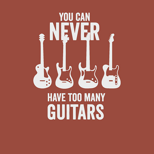 Мужской свитшот Гитар много не бывает / Кирпичный – фото 3