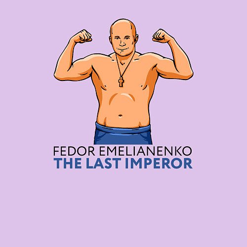 Мужской свитшот Фёдор Емельяненко боец / Лаванда – фото 3