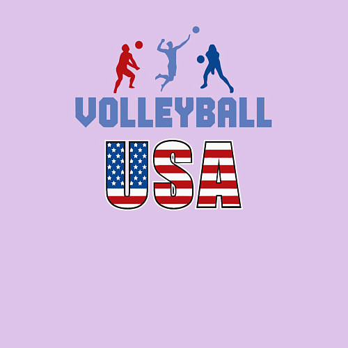 Мужской свитшот USA volley / Лаванда – фото 3