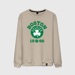 Свитшот хлопковый мужской Boston Celtics 1986, цвет: миндальный