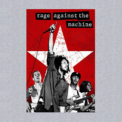 Свитшот хлопковый мужской Rage Against the Machine - group, цвет: меланж — фото 2