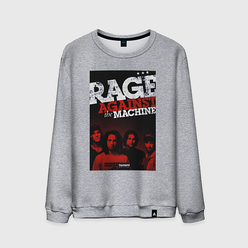 Мужской свитшот RATM - all group / Меланж – фото 1