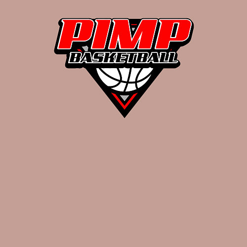 Мужской свитшот Pimp basketball / Пыльно-розовый – фото 3