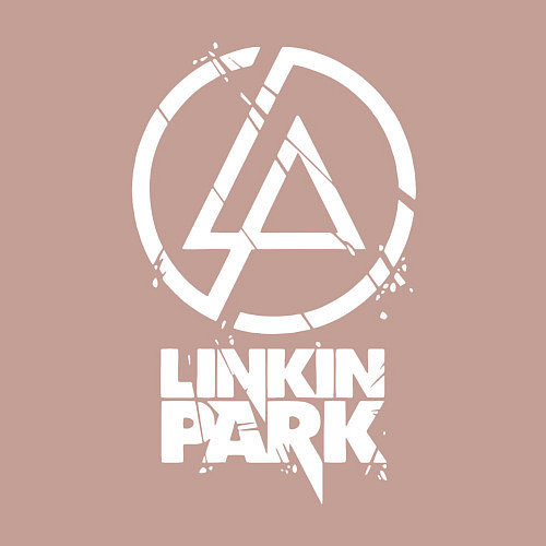 Мужской свитшот Linkin Park - white / Пыльно-розовый – фото 3