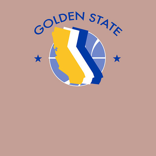 Мужской свитшот Golden State stars / Пыльно-розовый – фото 3