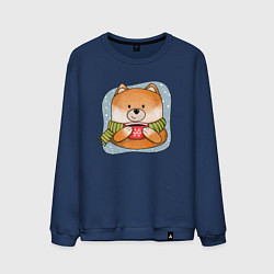 Мужской свитшот Лис и кофе