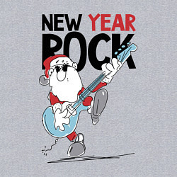 Свитшот хлопковый мужской New year - rock, цвет: меланж — фото 2