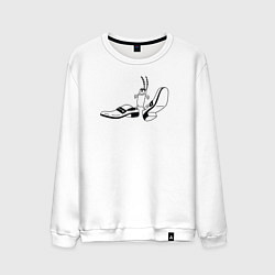 Мужской свитшот Бархатные тяги мем с Планктоном из мультика