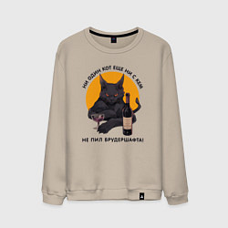Мужской свитшот Ни один кот не пил брудершафта