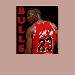 Свитшот хлопковый мужской Bulls Jordan, цвет: пыльно-розовый — фото 2