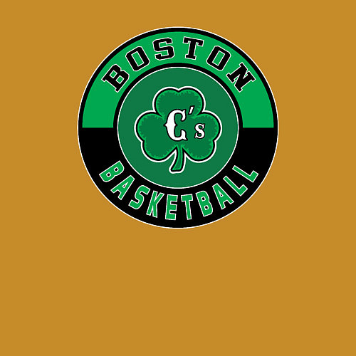 Мужской свитшот Basketball Boston / Горчичный – фото 3