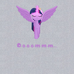 Свитшот хлопковый мужской Твайлайт Спаркл в медитации, цвет: меланж — фото 2