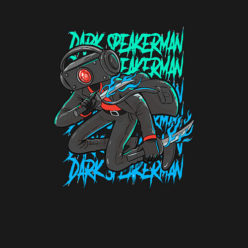 Мужской свитшот Dark Speakerman / Черный – фото 3