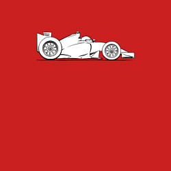 Свитшот хлопковый мужской Формула-1 мультяшная сбоку, цвет: красный — фото 2