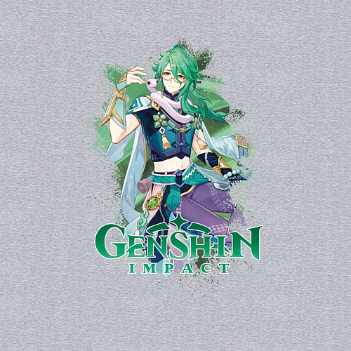 Мужской свитшот Бай Чжу дендро / Меланж – фото 3