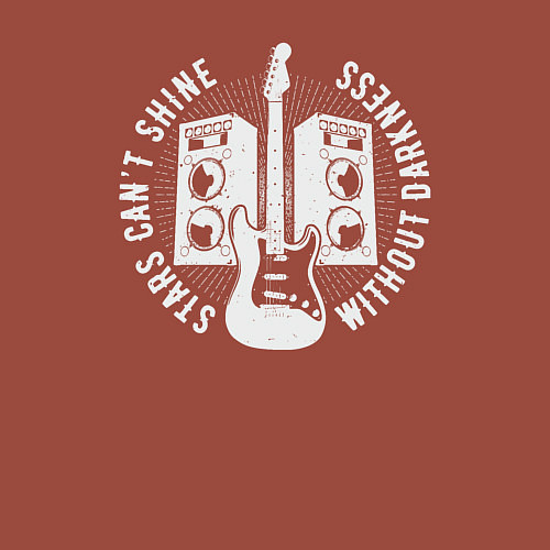 Мужской свитшот Звёздам не сиять без темноты / Кирпичный – фото 3