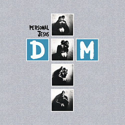 Свитшот хлопковый мужской Depeche Mode - Personal Jesus cross, цвет: меланж — фото 2