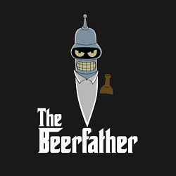 Свитшот хлопковый мужской The beerfather, цвет: черный — фото 2