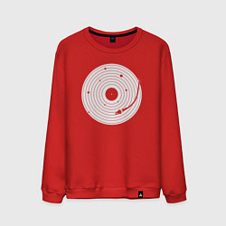 Свитшот хлопковый мужской Vinyl world, цвет: красный