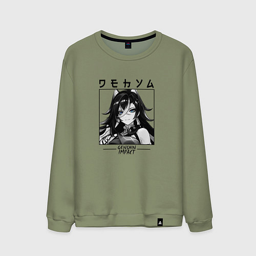 Мужской свитшот Дэхья в квадрате / Авокадо – фото 1