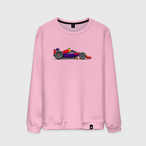 Мужской свитшот Формула-1 Ред Булл / Светло-розовый – фото 1